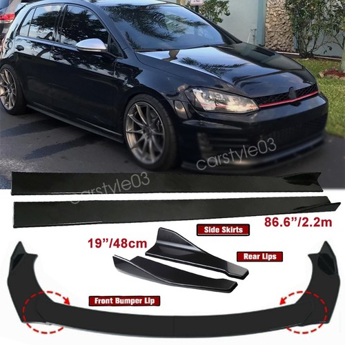 Front bumper lip spoiler - front, /side