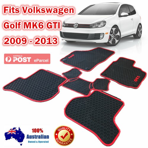 Red rubber car floor - red,